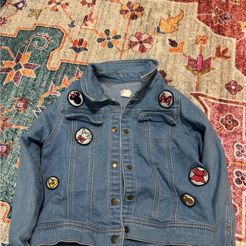 Kids Blue Denim Jacket with Patches